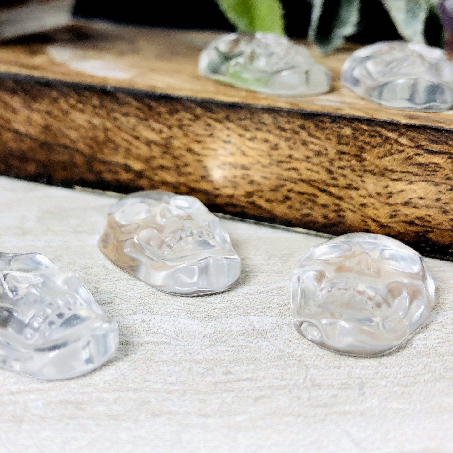 Crystal Quartz Skull Shaped Cabochon