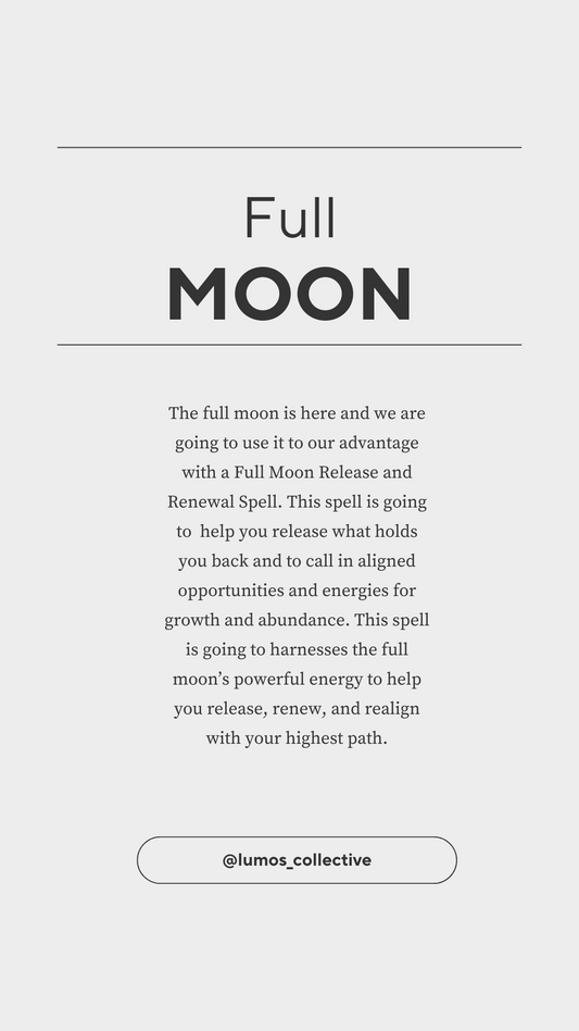 Full Moon Release and Renewal Spell