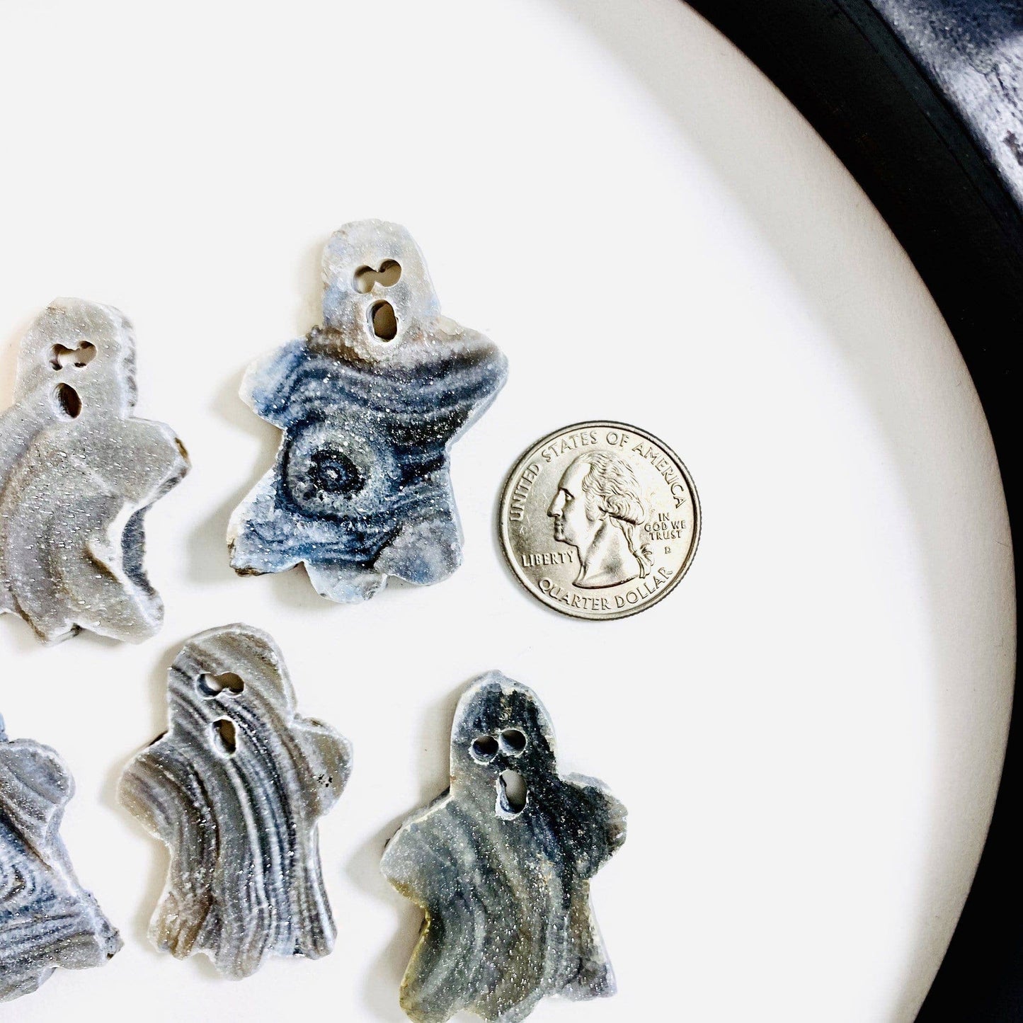 Chalcedony Ghost Cabochons