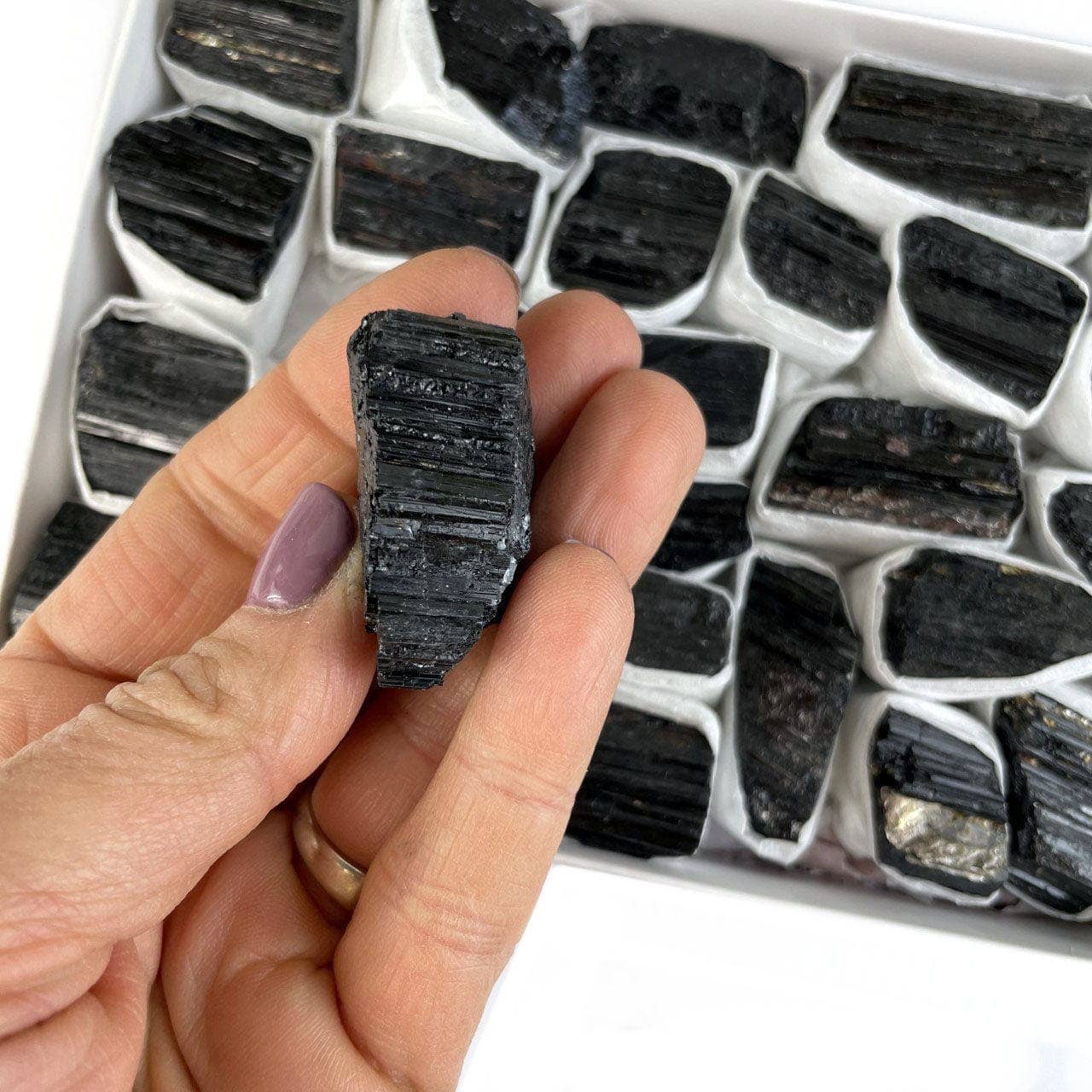 Black Tourmaline - Rod Size by the Piece